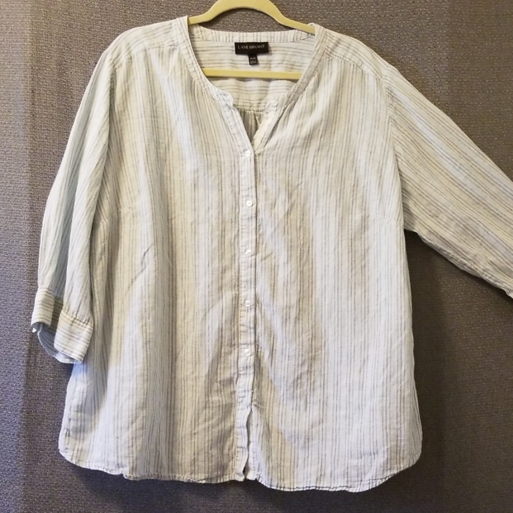 Lane Bryant striped blouse